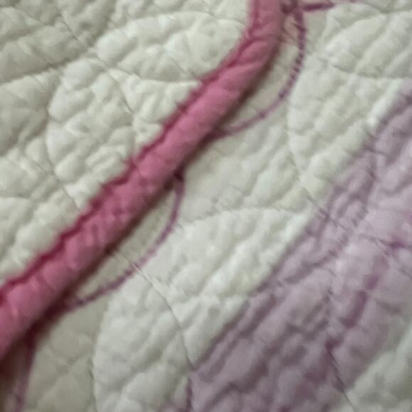 Cozy Line Home Fashions Quilt Twin Bedspread Cotton Pink Floral Reversible - Picture 6 of 15